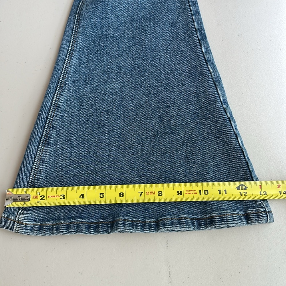 NWT Elegant High Rise Extreme Flare Dark Blue Jeans by A LOVES A Size 31 - Picture 10 of 15